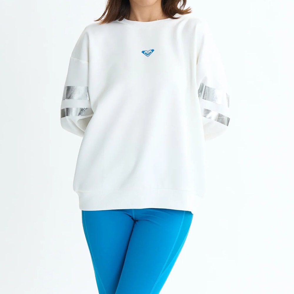 ロキシー トレーナー レディース 速乾 UVカット プルオーバー BRIGHTEN YOUR LIFE PO RPO254509-WHT
