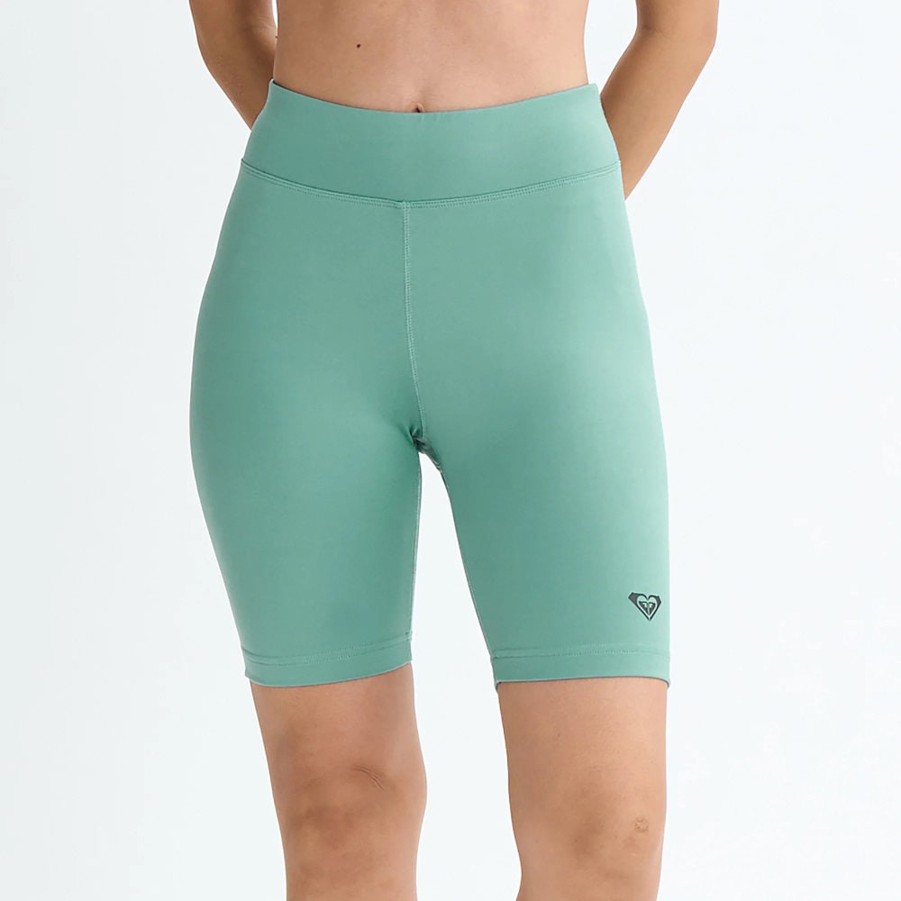 ロキシー フィットネス バイクショーツ レディース ショート丈 速乾 UVカット RPT254529-GRN