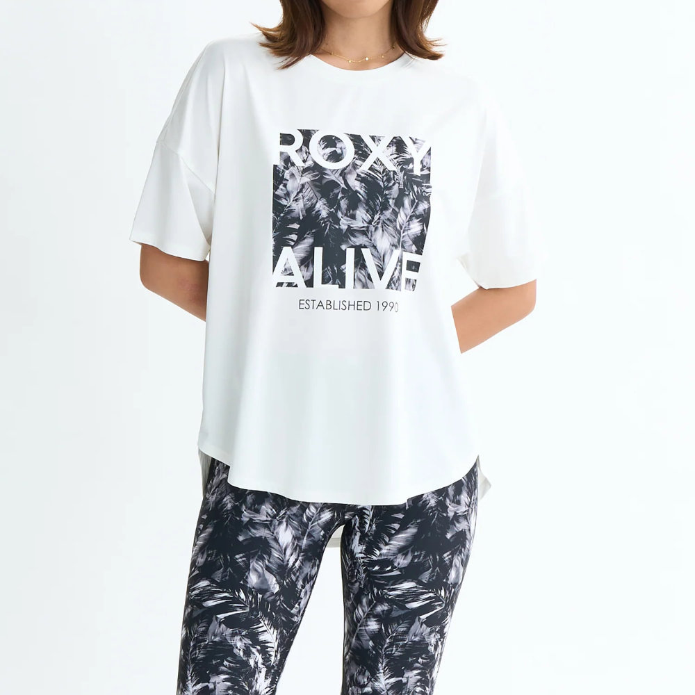 ロキシー 半袖Tシャツ レディース 速乾 UVカット HAVE A GREAT DAY S/S TEE RST254522-WHT