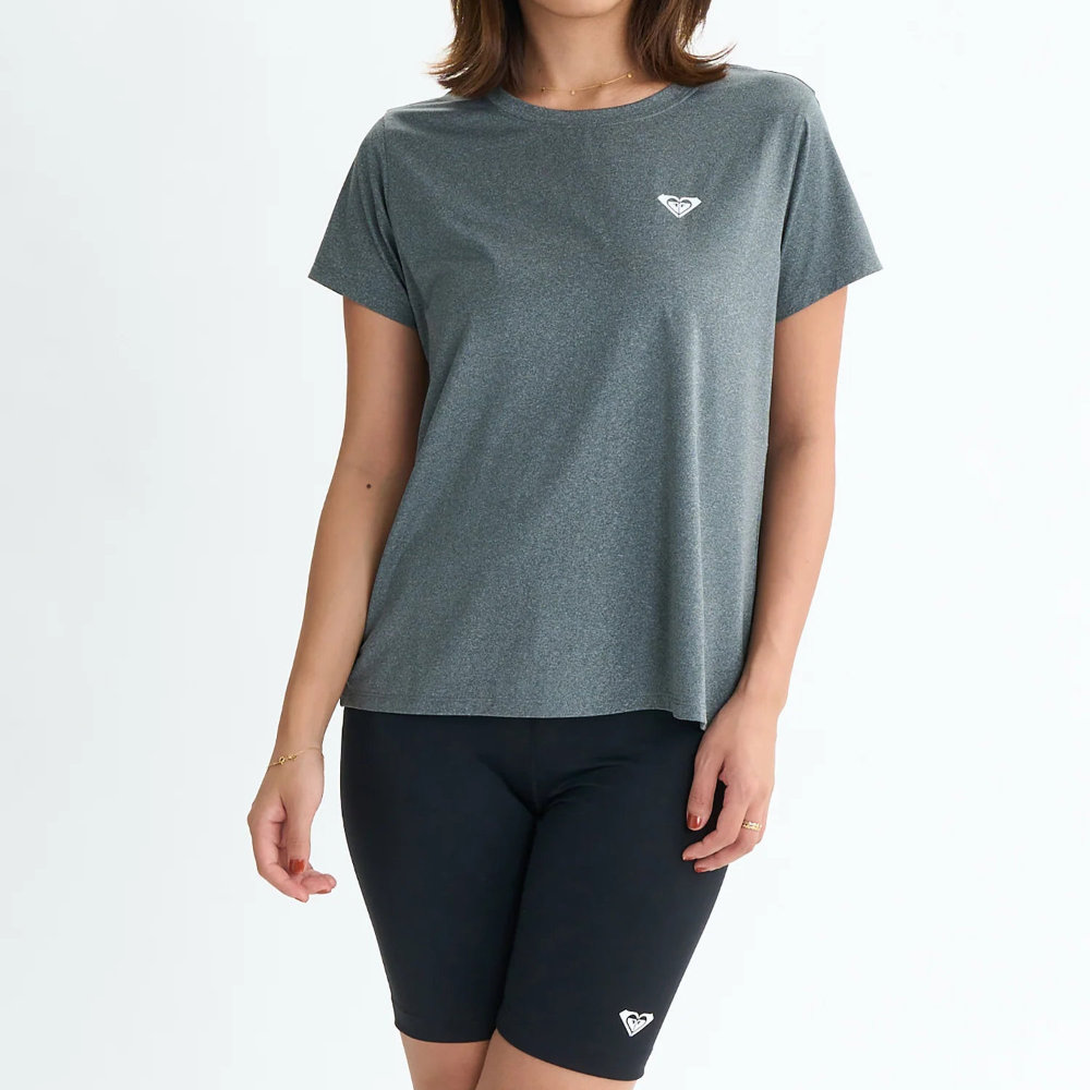 ロキシー 半袖Tシャツ レディース 水陸両用 速乾 UVカット MY 1ST ROXY TEE RST254536-GRY