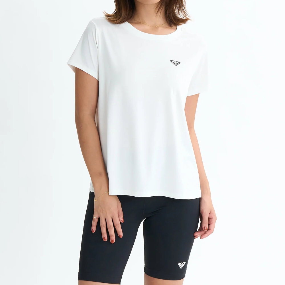 ロキシー 半袖Tシャツ レディース 水陸両用 速乾 UVカット MY 1ST ROXY TEE RST254536-WHT