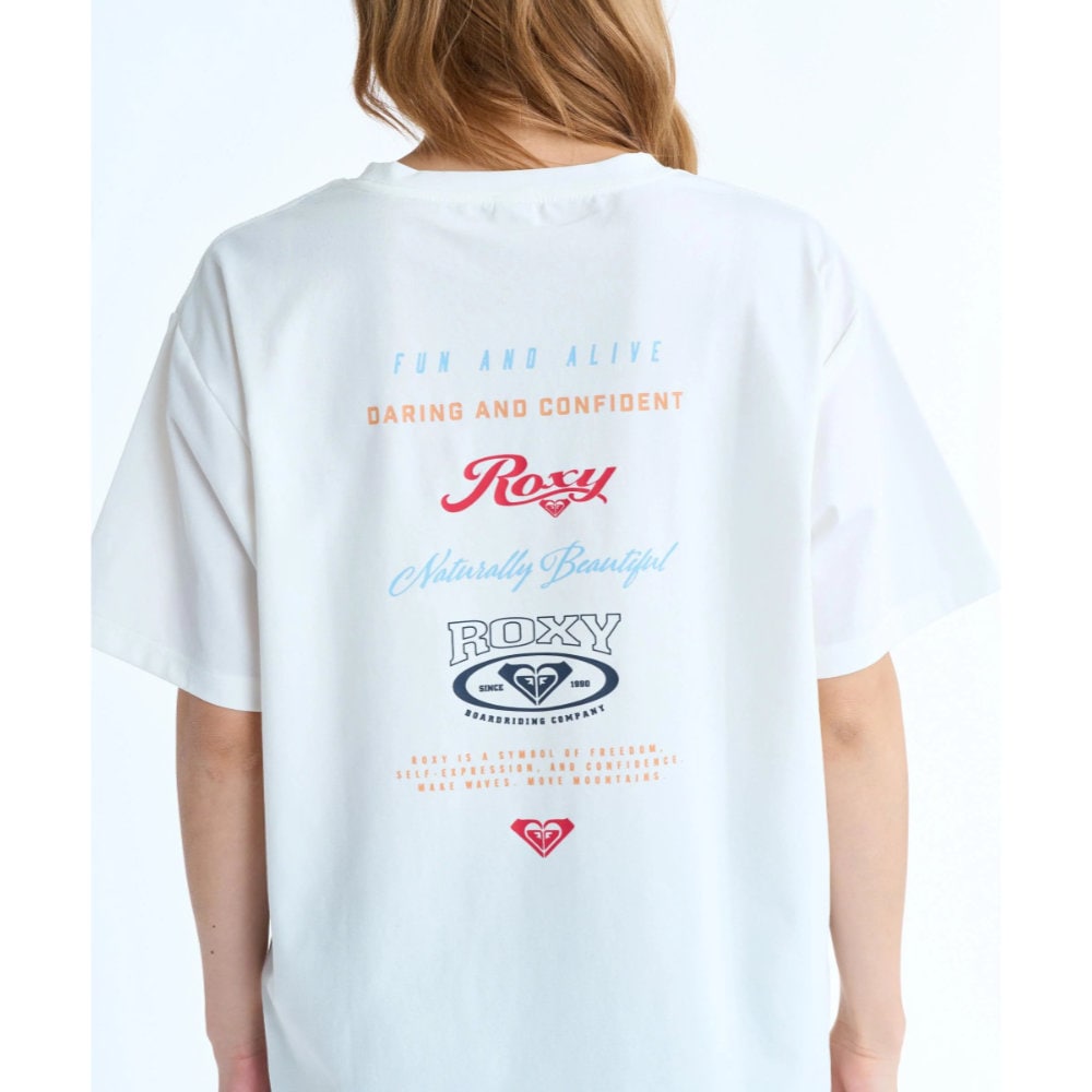 ロキシー ラッシュTシャツ 半袖 レディース バックプリント ROXY HISTORICAL LOGO RLY261037-MUL