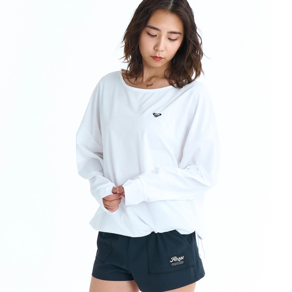 ロキシー ラッシュプルオーバー レディース UVカット ROXY LUMINA RLY261029-WHT
