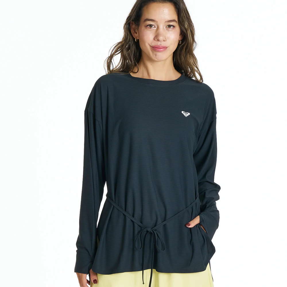 ロキシー ラッシュガード 長袖 レディース UVカット DRYWELL L/S TEE RLY262015-BLK