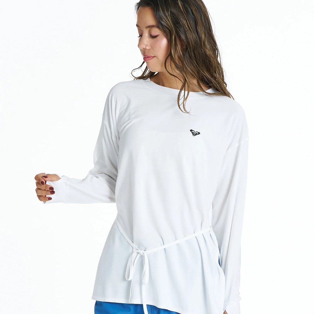 ロキシー ラッシュガード 長袖 レディース UVカット DRYWELL L/S TEE RLY262015-WHT
