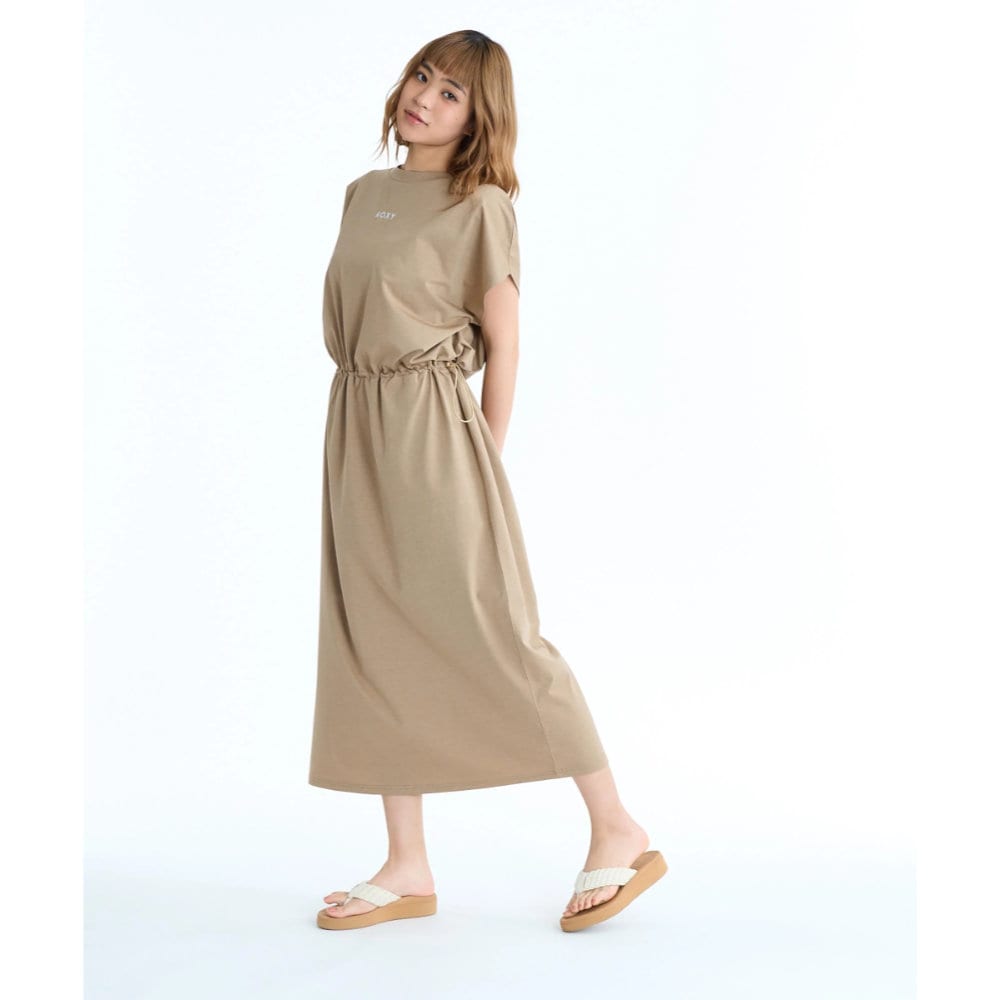 ロキシー ラッシュワンピース レディース ロング丈 ROXY LUMINA OP RLY261043-BEG