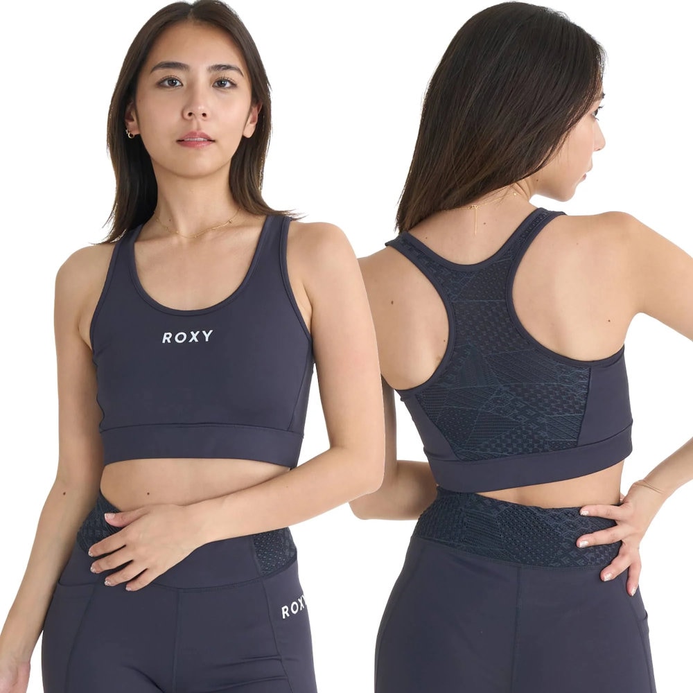 ロキシー ブラトップ レディース 水陸両用 速乾 ROXY FITNESS WIND SHIFT BRA RBR262556-BBK