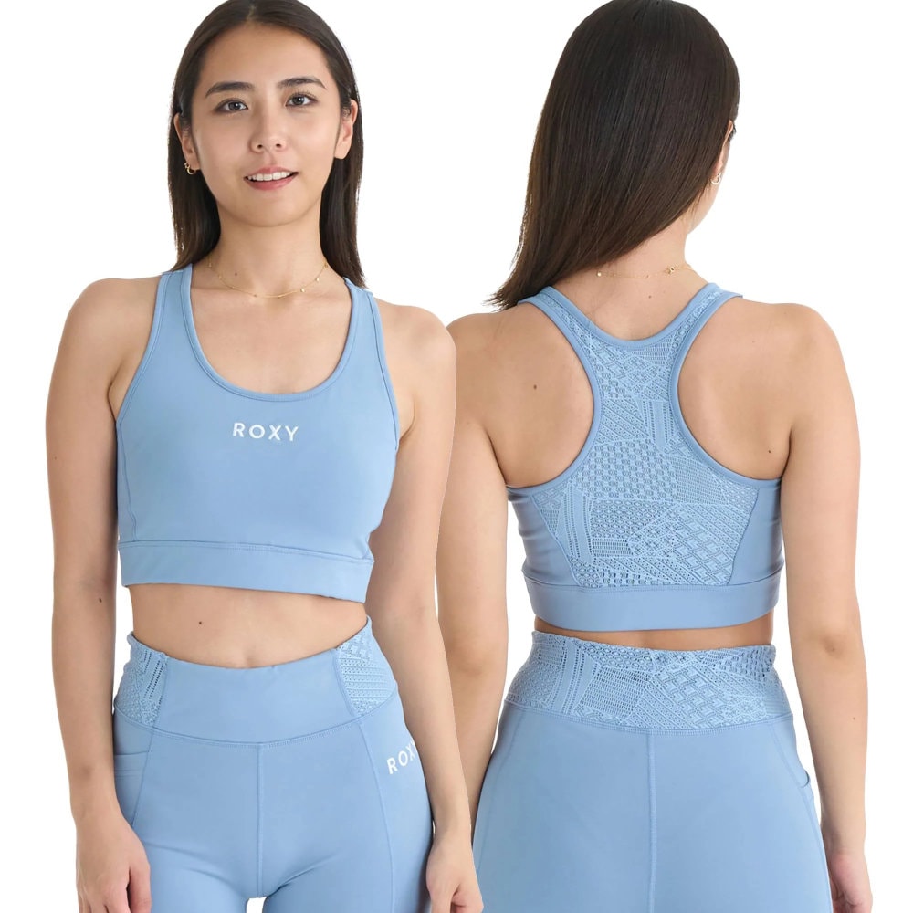ロキシー ブラトップ レディース 水陸両用 速乾 ROXY FITNESS WIND SHIFT BRA RBR262556-BLU