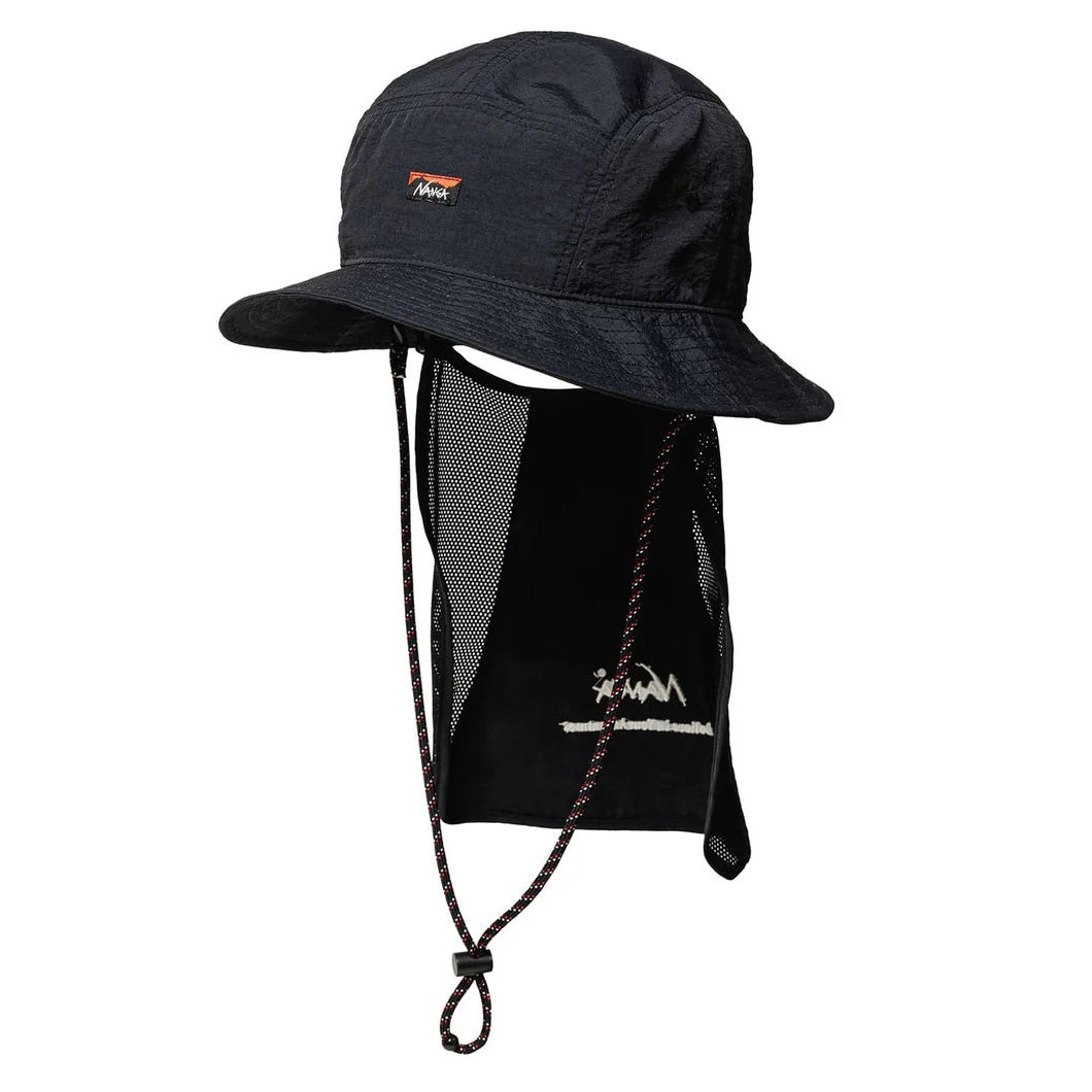 ナンガ ハット ナイロンタッサー サンシェイドハット N2221-38501-BLK