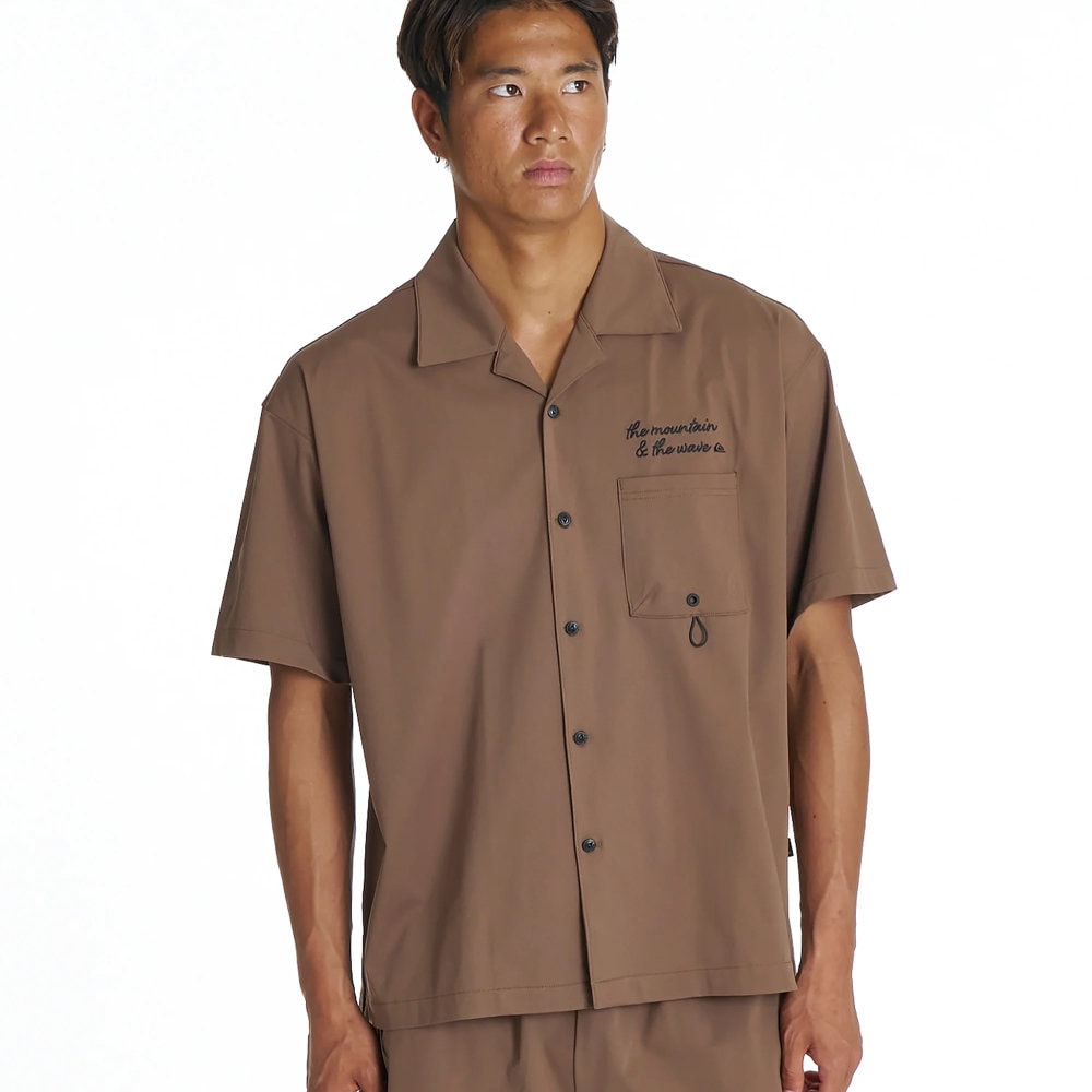 クイックシルバー 半袖シャツ メンズ SIGN OPEN SHIRT QSH262001-BRN1