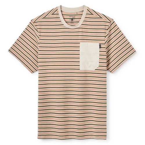 Rab ラブ リベリン ストライプ ポケット ティー メンズ Tシャツ 半袖 ペブル ストライプ QCC35-PBE