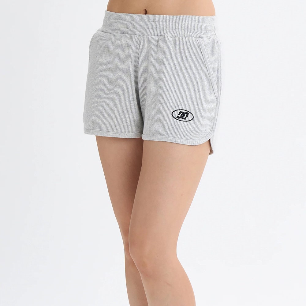 DC SHOES ディーシー シューズ レディース ショートパンツ テレコ素材 LWS252301-GRY