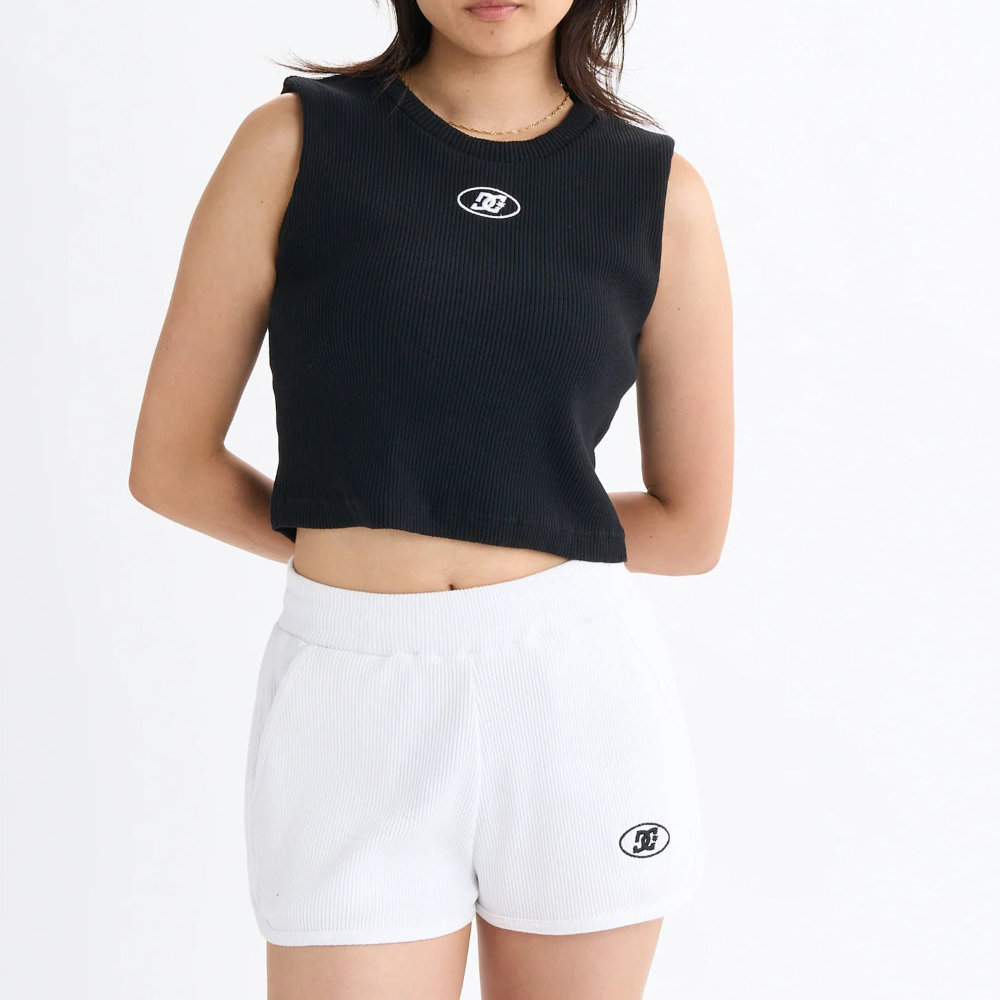 DC SHOES ディーシー シューズ レディース タンクトップ ショート丈 LSL252309-BLK