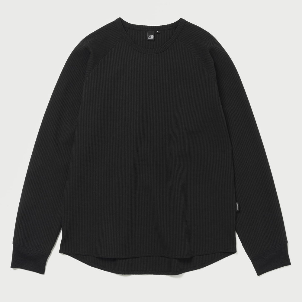 カリマー ドライ ワッフル L/S T メンズ 101666-9000