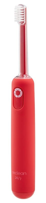 新品【替えブラシ6本付き】reclean 24/7 超音波歯ブラシ ブラック パルス式超音波歯ブラシ reclean24/7 レッド｜ヤガミホーム