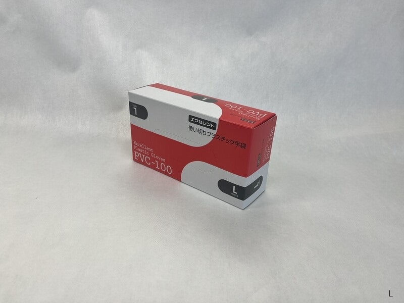 エクセレントプラスチック手袋PVC-100 パウダーフリー｜ヤガミホーム