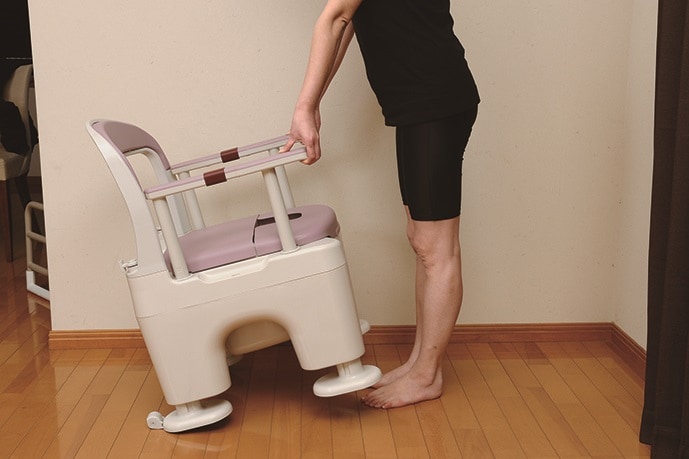 座楽 ラフィーネ（前後傾斜脚付き） プラスチック便座｜ヤガミホーム