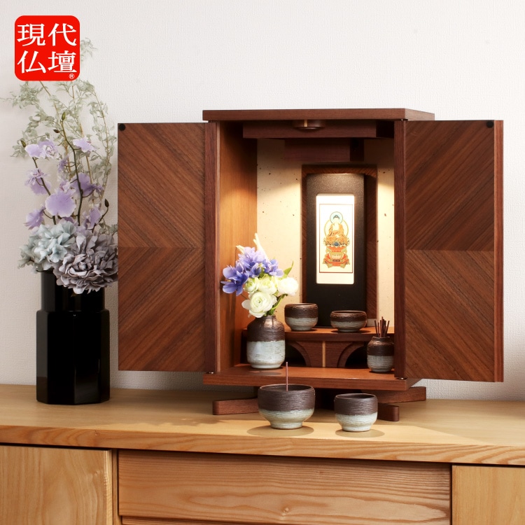 仏壇 台付 ルピナス ダーク 1500 モダン仏壇 現代仏壇 ギャラリーメモリア br\u003e現代仏壇１年保証付き べータ 幅430mm 高さ1200mm 省