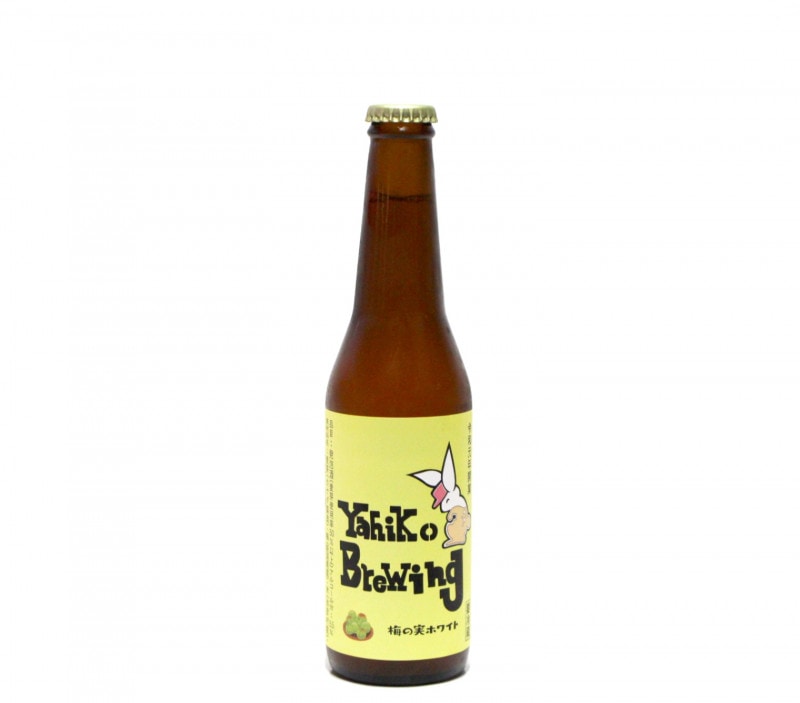 弥彦の梅の実を使用したクラフトビール　梅の実ホワイト　330ml