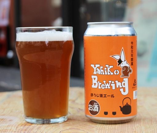 村上市常盤園さんのほうじ茶を使用！ほうじ茶エール