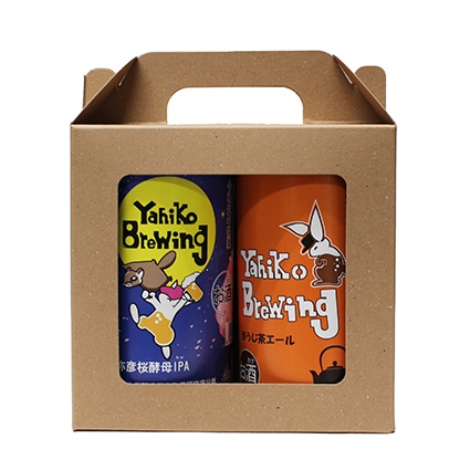 ほうじ茶エール＆弥彦桜酵母IPA 缶　355ml　各1本入り　セット