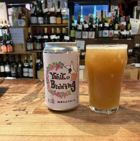 弥彦村井田地区産ぶどうを使用したクラフトビール　弥彦ぶどうエール　缶　350ml