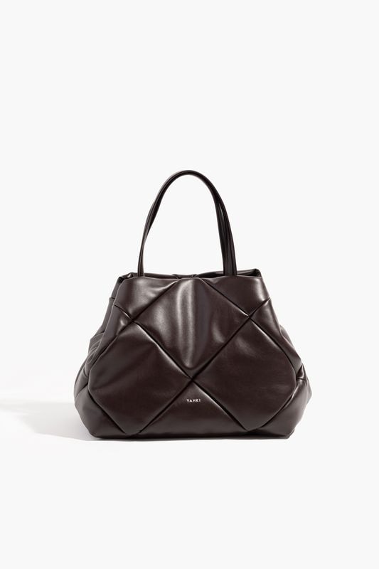 YH-747 TOTE BAG_DK.BROWN