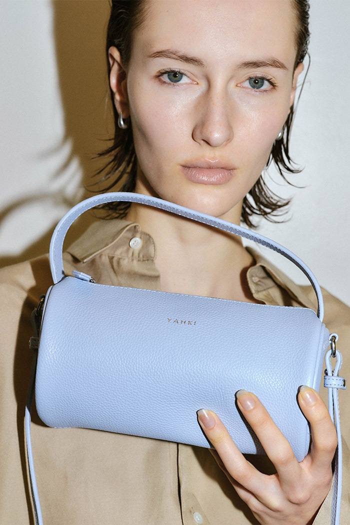 YH-792 SHOULDER BAG_MIST BLUE