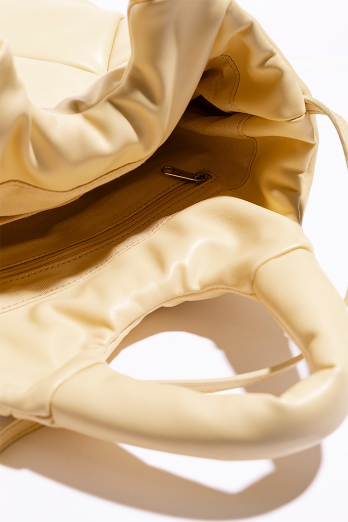 YH-716(Large) TOTE BAG_CREAM YELLOW