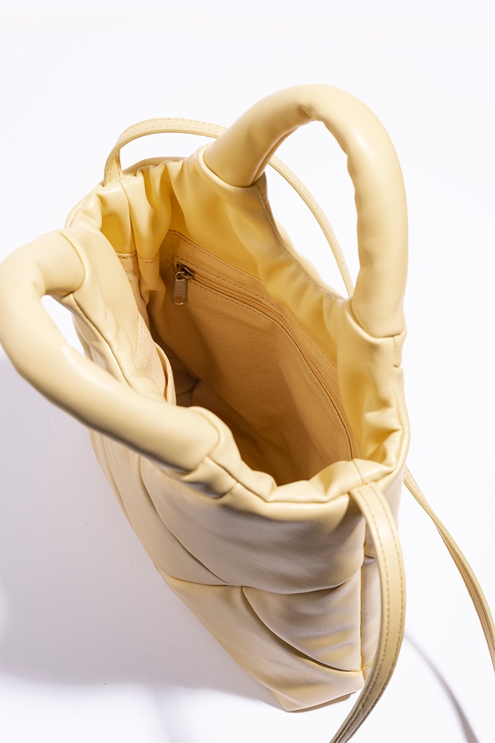 YH-717(Small) TOTE BAG_CREAM YELLOW