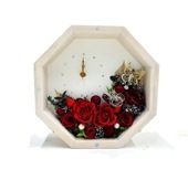 八角時計大ホワイト