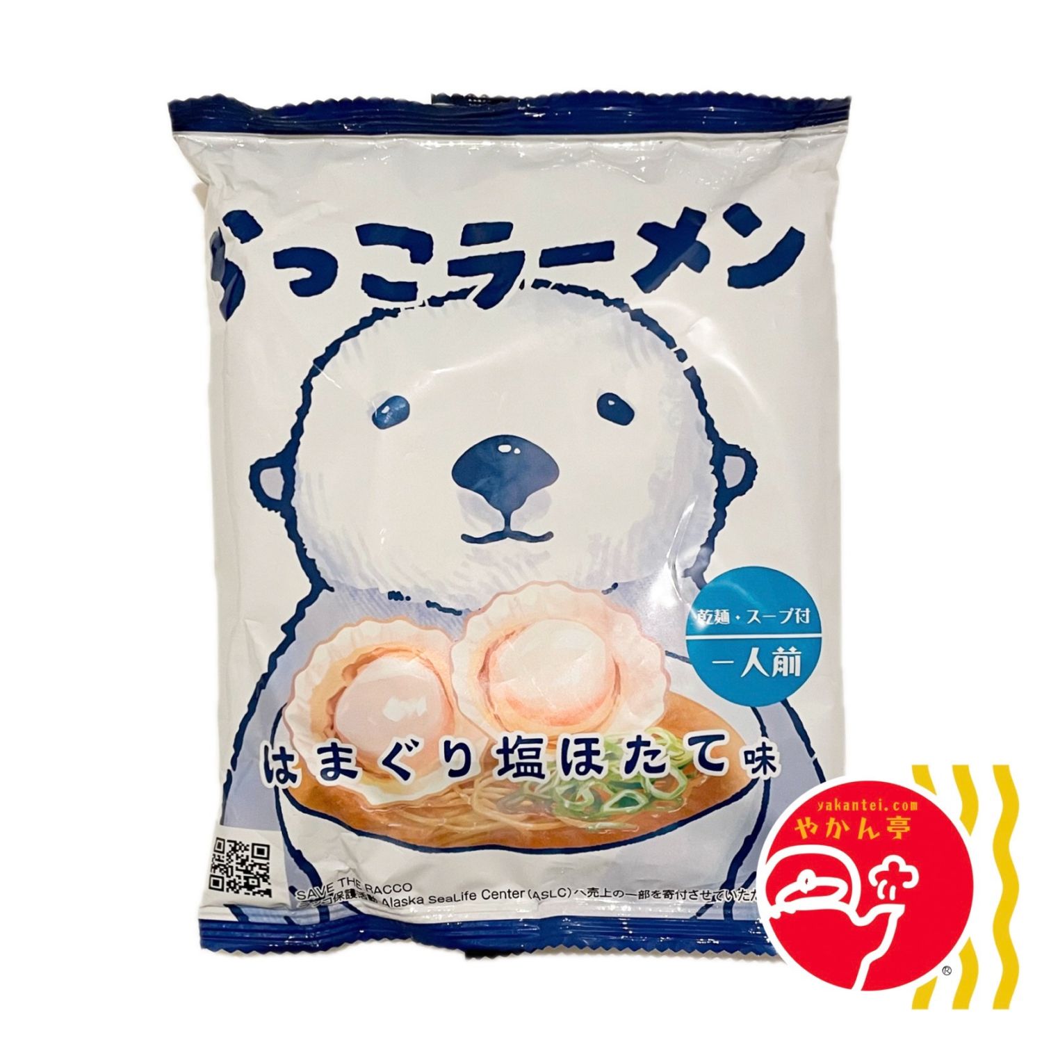 らっこラーメン はまぐり塩ほたて味
