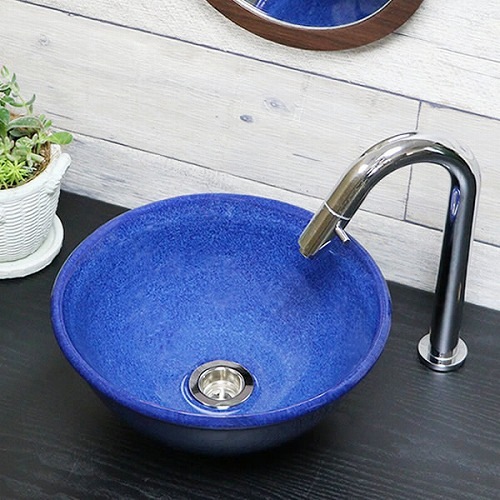信楽焼 手洗い鉢,ミニサイズ ナマコ色手洗い鉢【ミニサイズ】 信楽焼き手洗器 陶器の手水鉢 [tr-1160] - まるいち本店