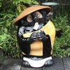 信楽焼きたぬき お坊さん狸特大 (和尚たぬき) 合掌型 陶器タヌキ［ta-0105］|たぬき