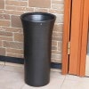 信楽焼きかさたて　黒マット長傘立て　陶器かさたて　［kt-0200］|傘立て