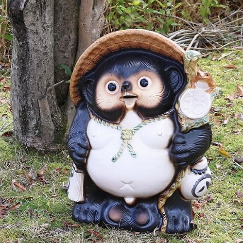 信楽焼 たぬき 信楽焼きたぬき 18号福々狸 陶器タヌキ［ta-0063