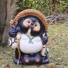 信楽焼きたぬき　18号福狸　陶器タヌキ　［ta-0014］|たぬき