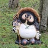 信楽焼きたぬき 15号開運狸 陶器タヌキ　［ta-0037］|たぬき