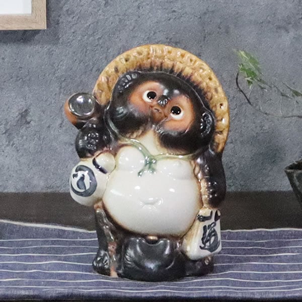 信楽焼 たぬき 信楽焼きたぬき 7号並狸 陶器タヌキ［ta-0196