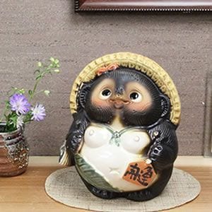 信楽焼タヌキ 信楽焼 7号大願成就狸 たぬき タヌキ 狸 開運 縁起物 可愛い 陶器 商売