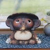 信楽焼きたぬき 福耳狸 陶器タヌキ［ta-0111］|たぬき