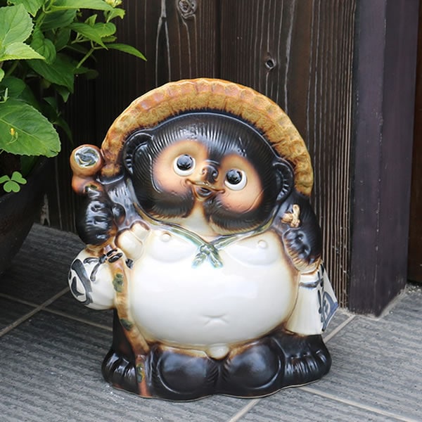 信楽焼　たぬきの置物　タヌキ　一本狸 信楽焼きたぬきのおきもの