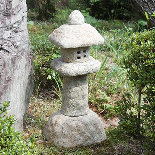楽天市場】信楽焼 10号六角雪見燈篭 お庭を飾る陶器燈籠 和風を 感じ