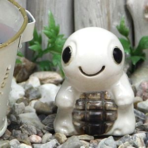 信楽焼 動物 ミニ亀(白色) 信楽焼かめ置き物［ok-0071］ - まるいち本店