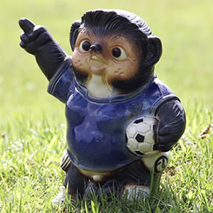 信楽焼 たぬき 信楽焼きたぬき サッカー狸(オス) 陶器タヌキ［ta-0262