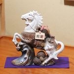 信楽焼干支 馬 陶器干支 午 令和八年干支 うま 来年干支 et-804|干支