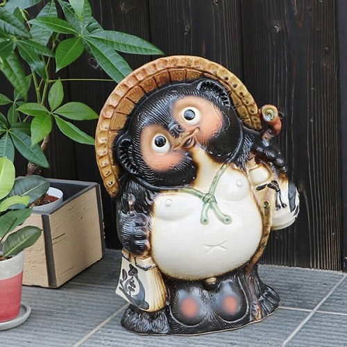 信楽焼 たぬき 13号福たぬき 信楽焼き狸 陶器タヌキ ［ta-0279