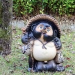 18号古信楽風福狸　信楽焼き狸　陶器タヌキ　しがらき狸　［ta-0316］|たぬき