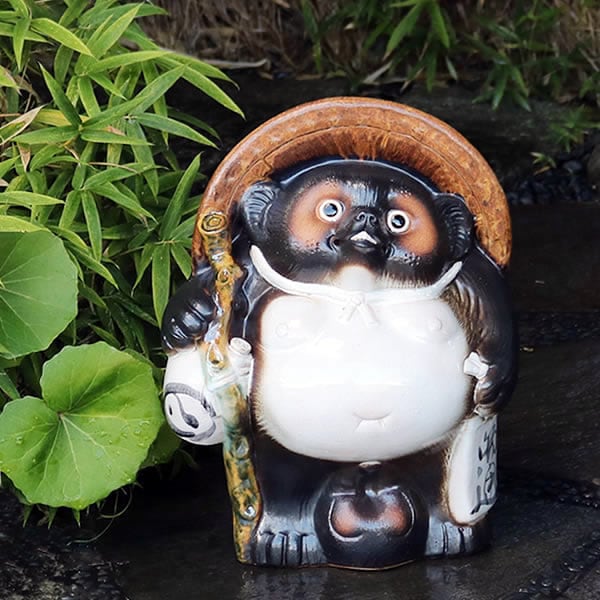 信楽焼 たぬき 信楽焼き 14号福ひねり狸 陶器タヌキ しがらきやき