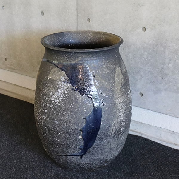 信楽焼 大壷 [B23301] 水瓶 陶磁器 壷 茶壷 茶道具 雨だれ 信楽焼 大壷 [B23301] 水瓶 陶磁器 壷 茶壷 茶道具 雨だれ